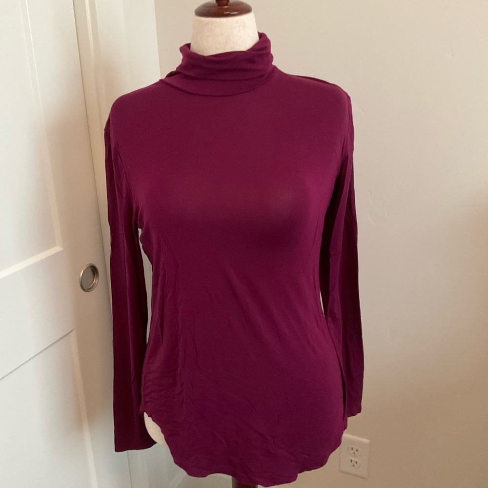 Old Navy Maroon Turtleneck Top